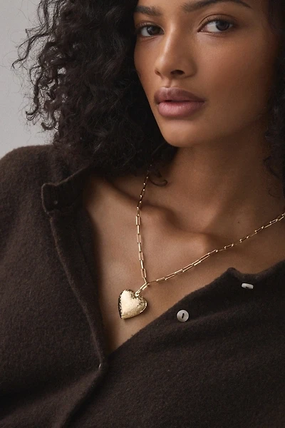 Ursa Heart Locket Pendant Necklace