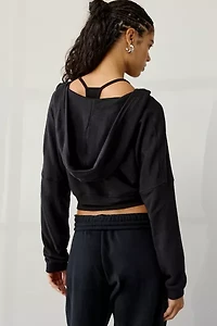 Out From Under Soft Serve Terry Hooded Shrug Top