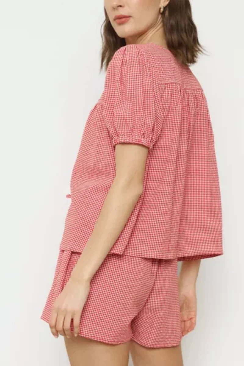 Whimsy + Row Birdie Tie-Front Top