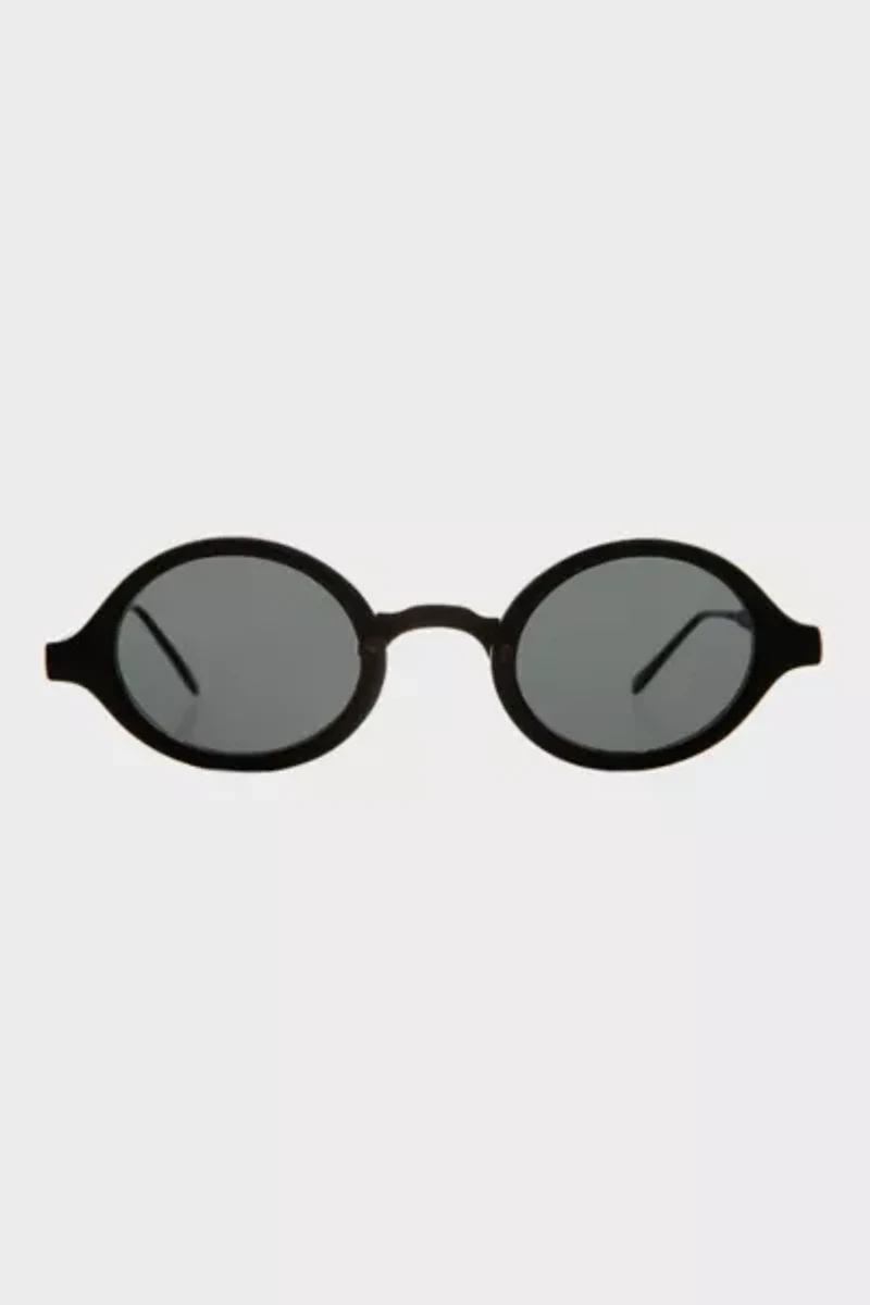 Vintage Black Small Oval Sunglasses