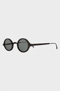 Vintage Black Small Oval Sunglasses