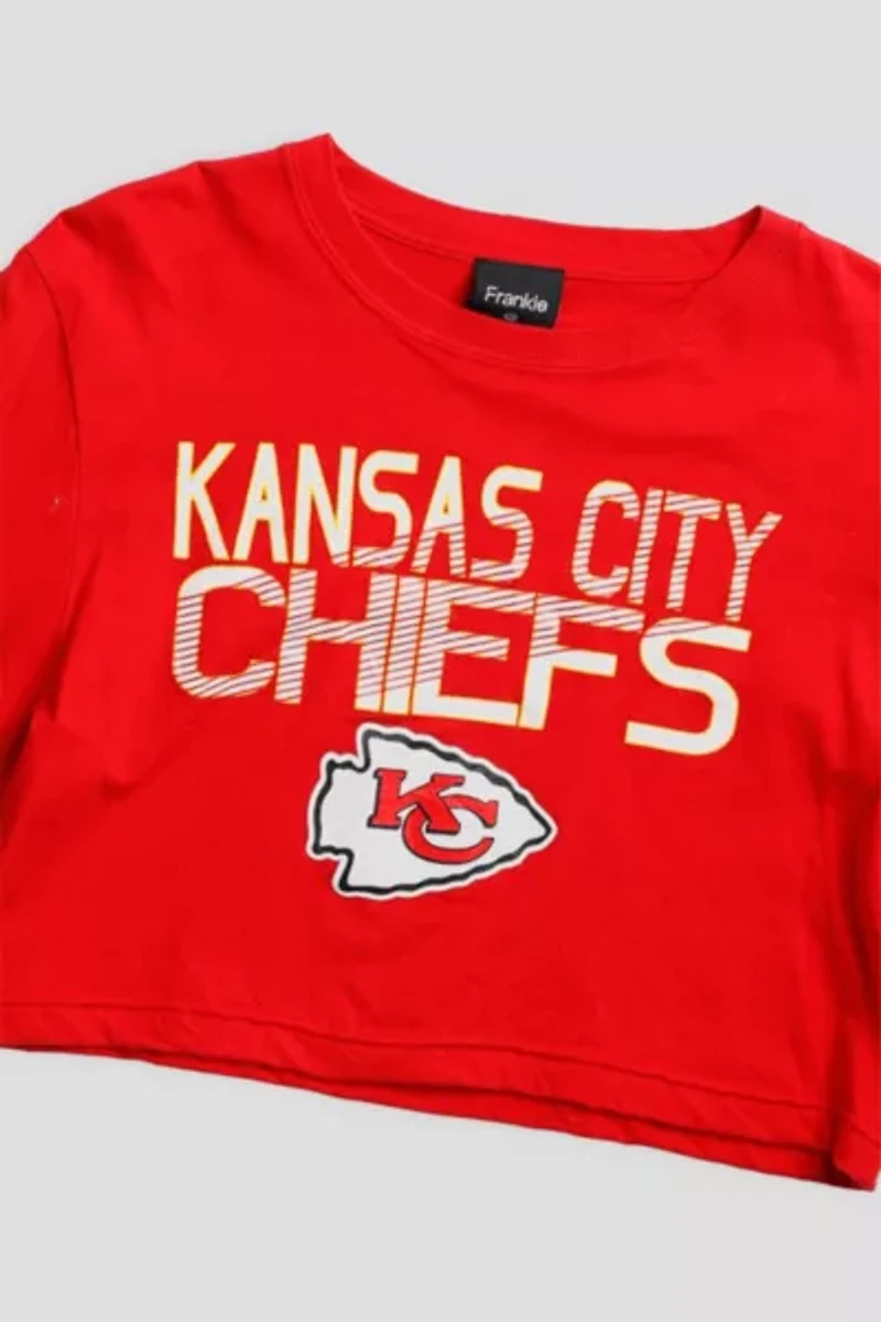 Frankie Collective Kansas City Chiefs NFL Crop Long Sleeve Tee