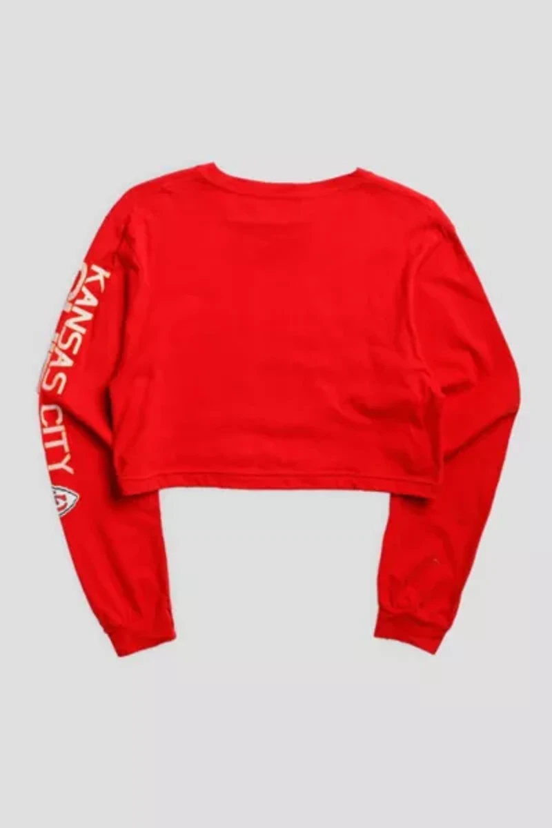 Frankie Collective Kansas City Chiefs NFL Crop Long Sleeve Tee
