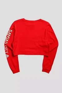 Frankie Collective Kansas City Chiefs NFL Crop Long Sleeve Tee