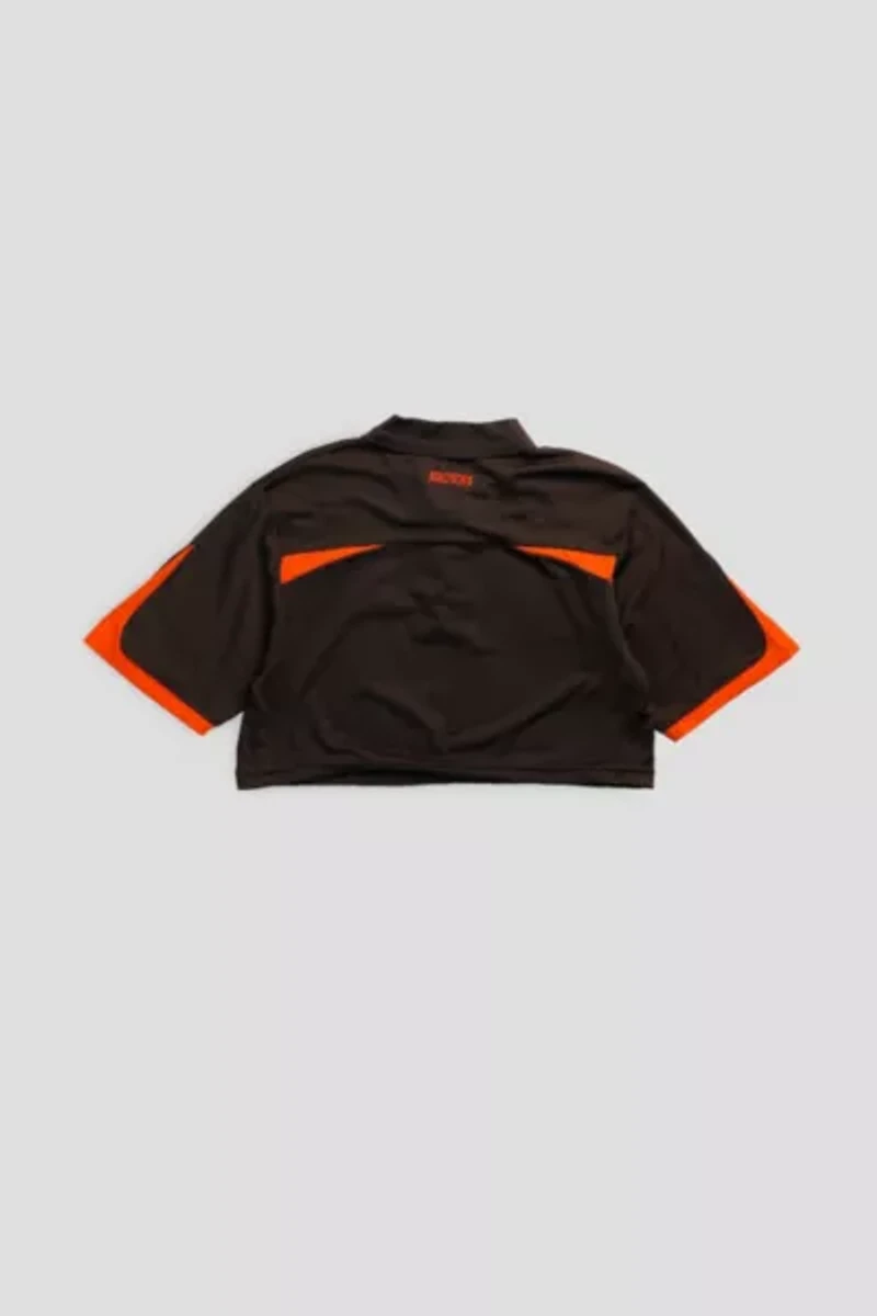 Frankie Collective Cleveland Browns NFL Crop Collared Tee