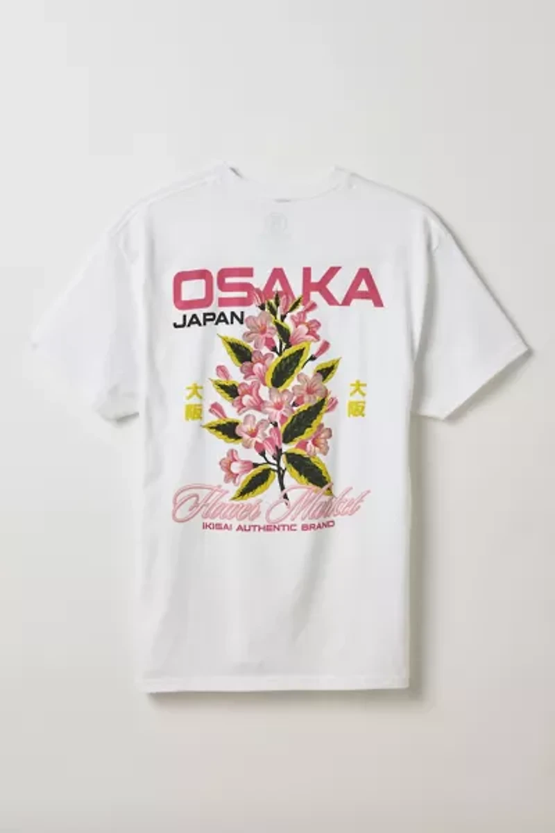 Osaka Japan Flowers Graphic Tee
