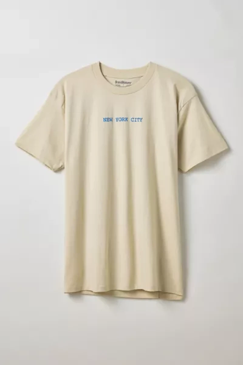 New York City Map Graphic Tee