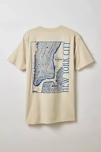 New York City Map Graphic Tee