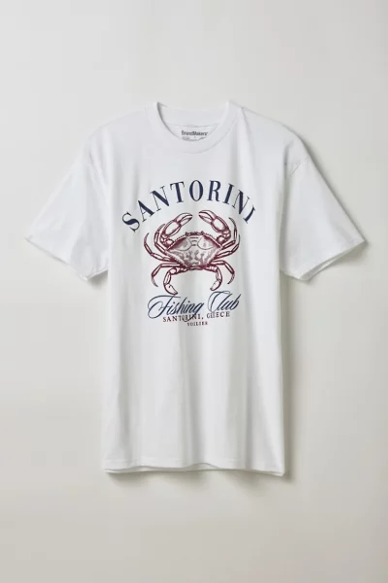 Santorini Fishing Club Graphic Tee
