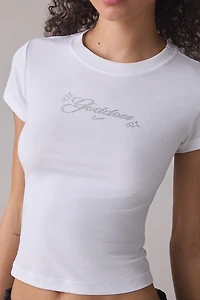 Nike Sportswear Chill Knit Embellished Graphic Slim Cropped Tee