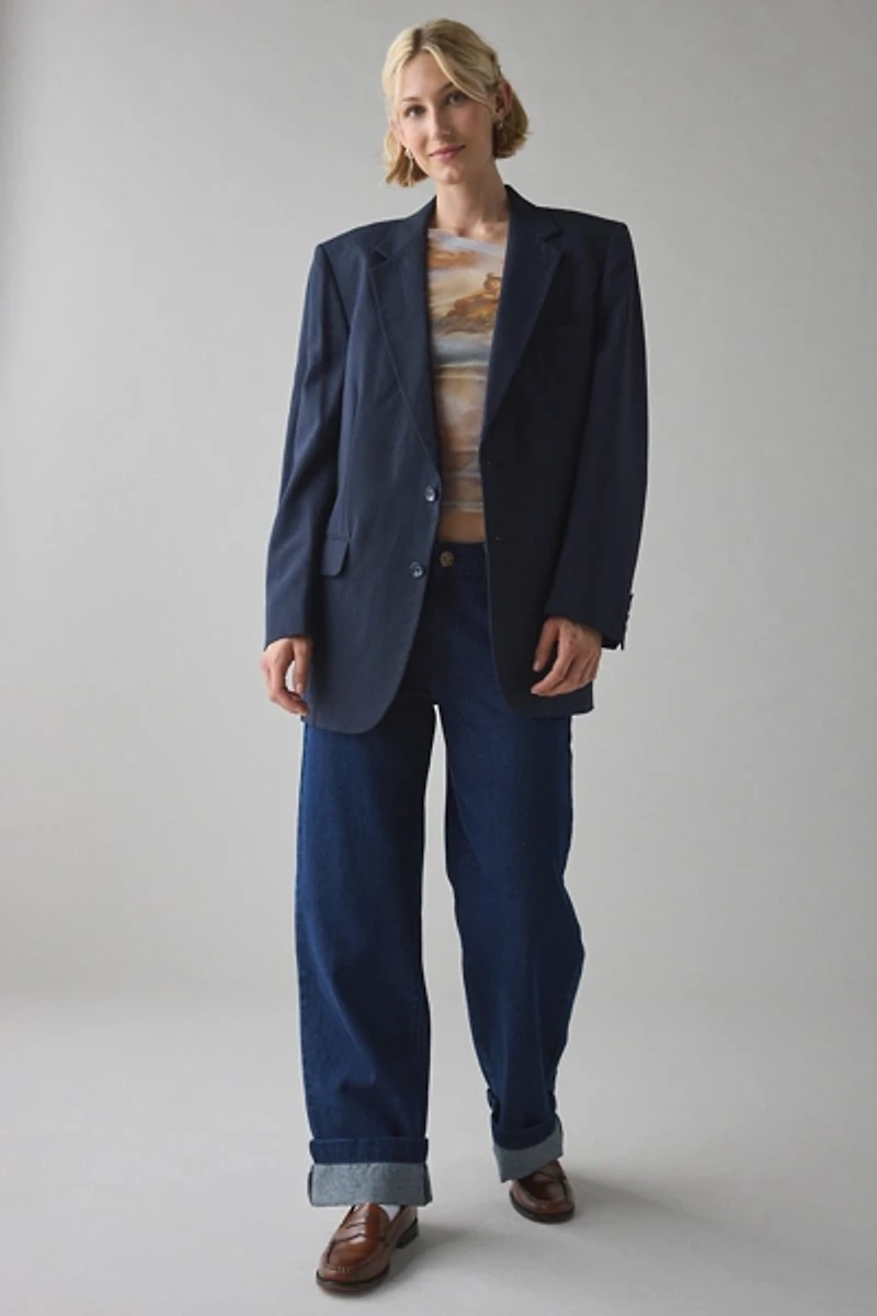 Kimchi Blue Love Club Asymmetric Sheer Mesh Long Sleeve Top