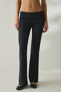 Nike Sportswear Chill Knit Mini-Rib Foldover Flared Legging