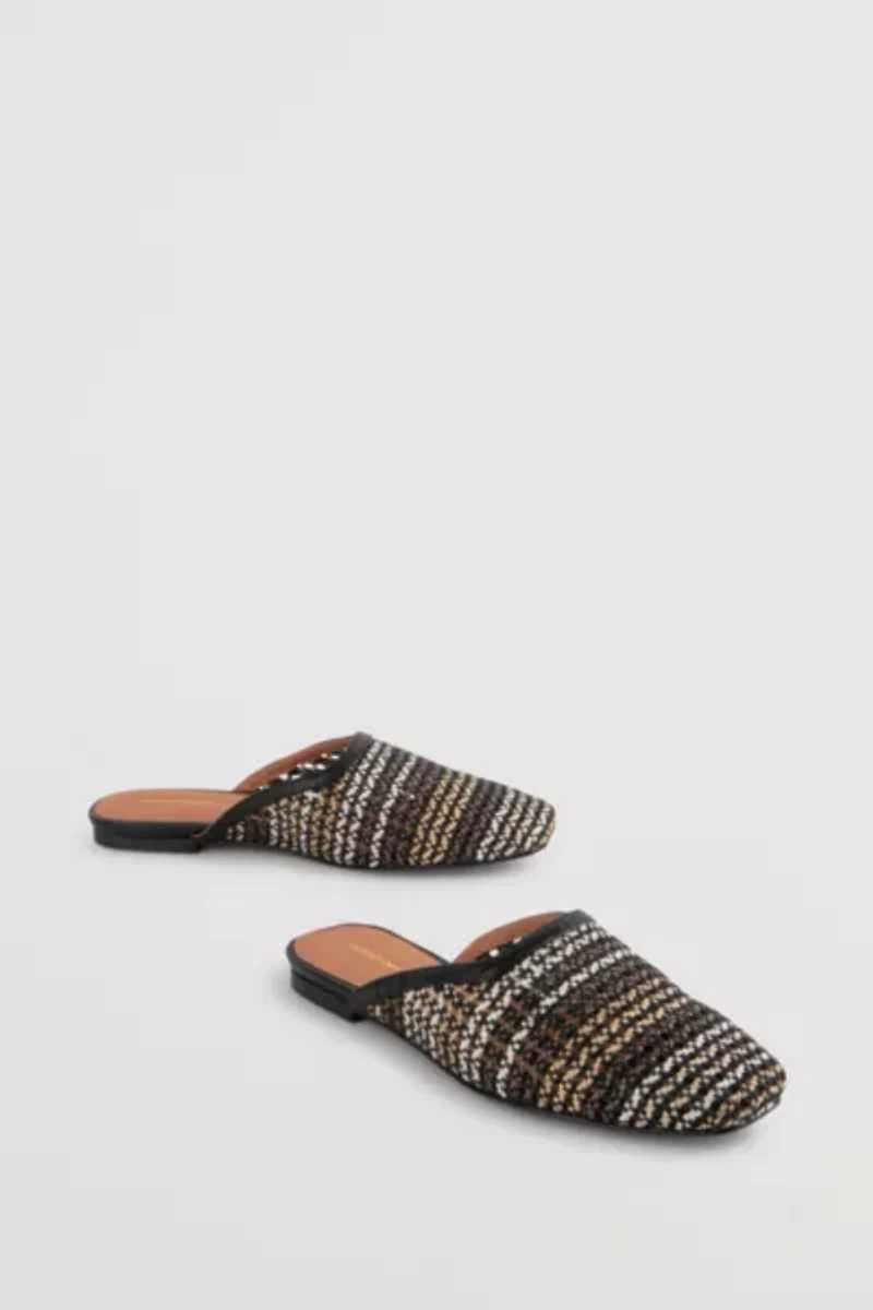 Intentionally Blank Bianca Hand Woven Flat Mule
