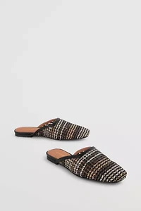 Intentionally Blank Bianca Hand Woven Flat Mule