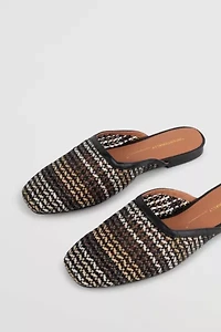 Intentionally Blank Bianca Hand Woven Flat Mule