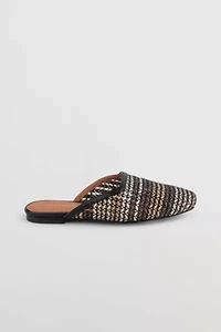 Intentionally Blank Bianca Hand Woven Flat Mule