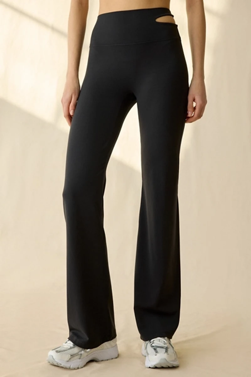 Nike Zenvy Asymmetric Cutout High-Waisted Flared Leggings