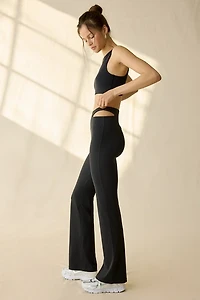 Nike Zenvy Asymmetric Cutout High-Waisted Flared Leggings