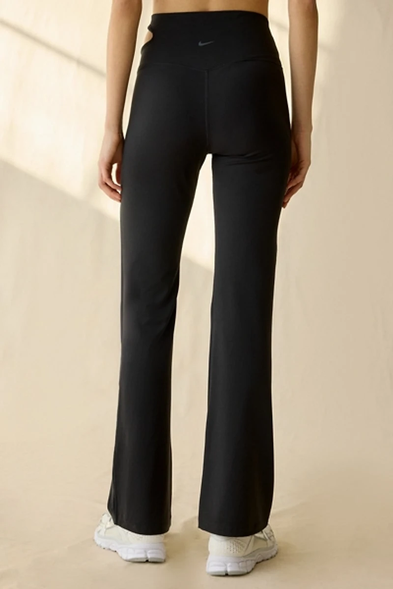 Nike Zenvy Asymmetric Cutout High-Waisted Flared Leggings