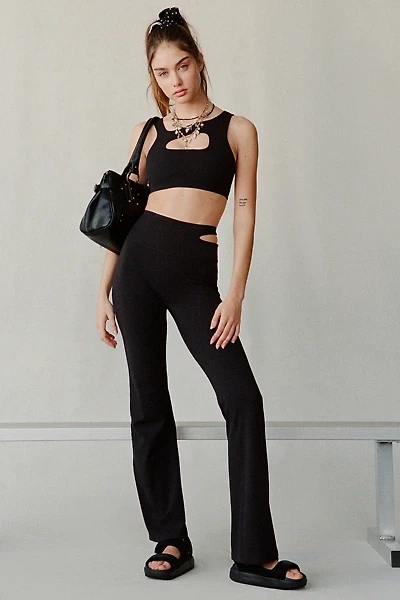 Nike Zenvy Asymmetric Cutout High-Waisted Flared Leggings