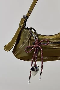 Corded Heart Keychain