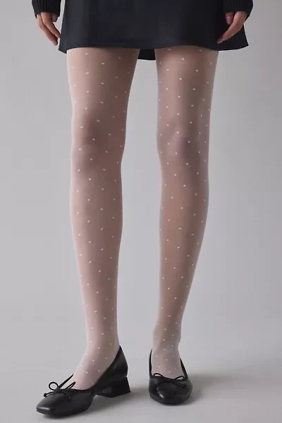 Mini Polka Dot Semi-Sheer Tights