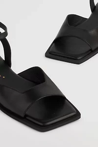 Intentionally Blank Dive Leather Square Toe Sandal