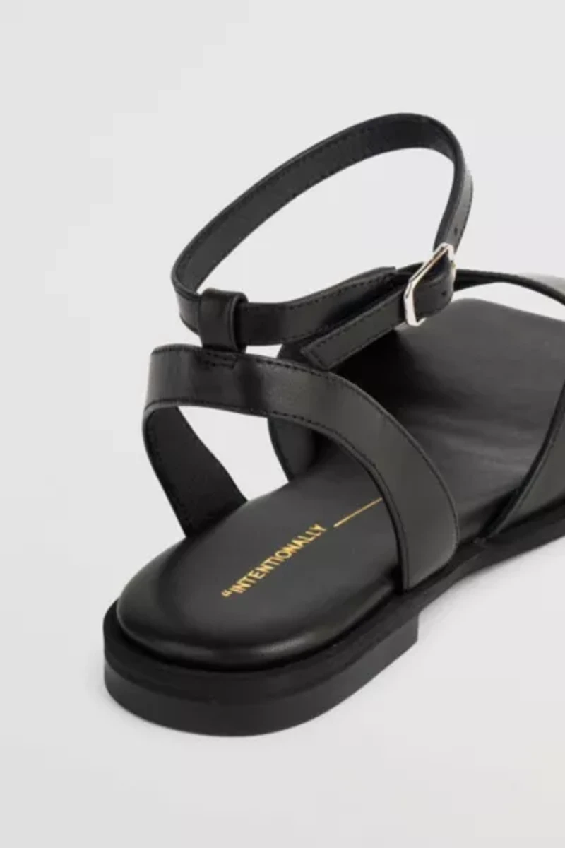 Intentionally Blank Dive Leather Square Toe Sandal