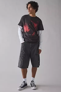 BDG Astro Blade Patch Baggy Denim Jort