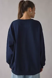 Cote D’Azur Yacht Club Graphic Oversized Crew Neck Pullover
