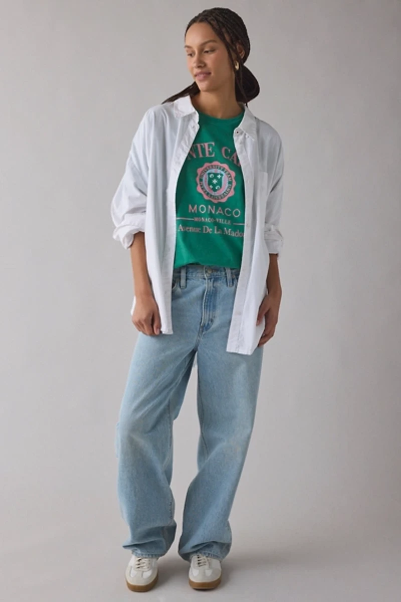Monte Carlo Team Crest Graphic Oversized T-Shirt Dress