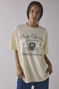 Palm Springs Prestige Sports Club Crest Graphic Oversized T-Shirt Dress