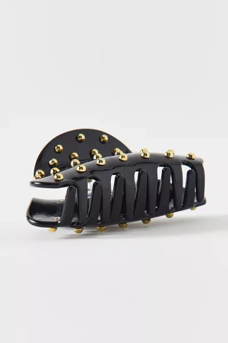 Dome Metal Stud Embellished Claw Clip