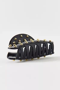 Dome Metal Stud Embellished Claw Clip