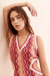 Anna Sui Wave Rider Knit Dress