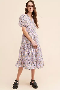 Sister Jane Floral Fields Midi Wrap Dress