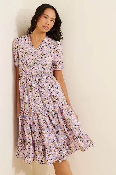 Sister Jane Floral Fields Midi Wrap Dress