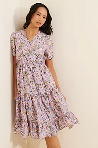 Sister Jane Floral Fields Midi Wrap Dress