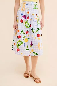 Lisa Says Gah Maeve Picnic Midi Skirt