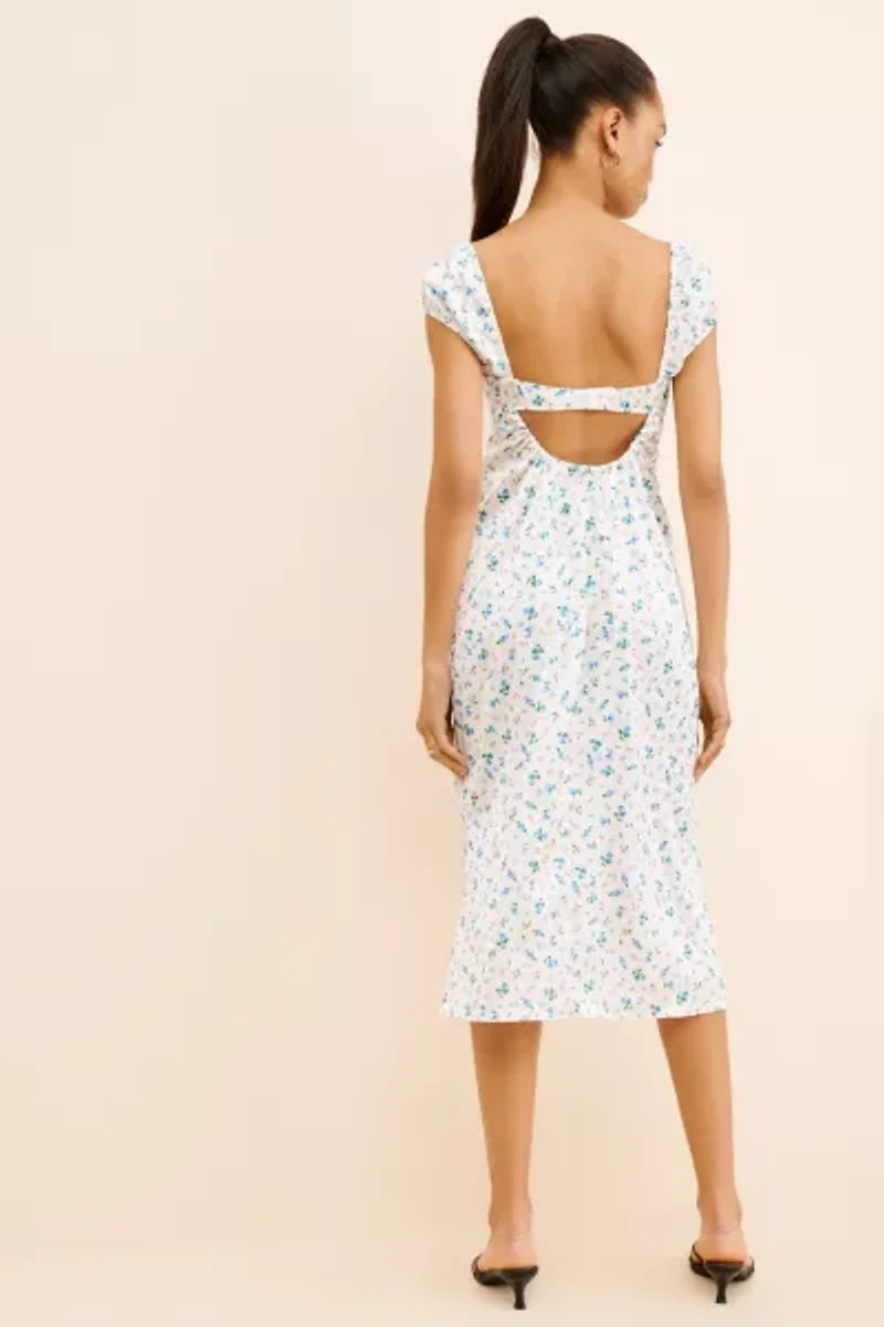 For Love & Lemons Paloma Midi Slip Dress