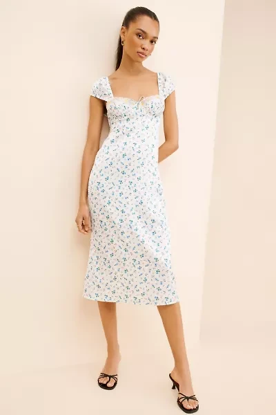 For Love & Lemons Paloma Midi Slip Dress