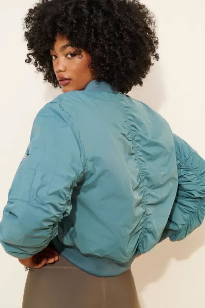 BDG Charlie Barrel Sleeve Bomber Jacket
