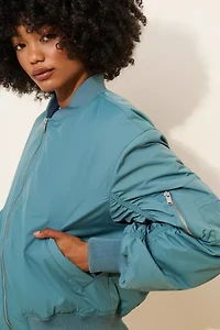 BDG Charlie Barrel Sleeve Bomber Jacket