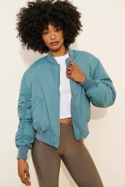 BDG Charlie Barrel Sleeve Bomber Jacket