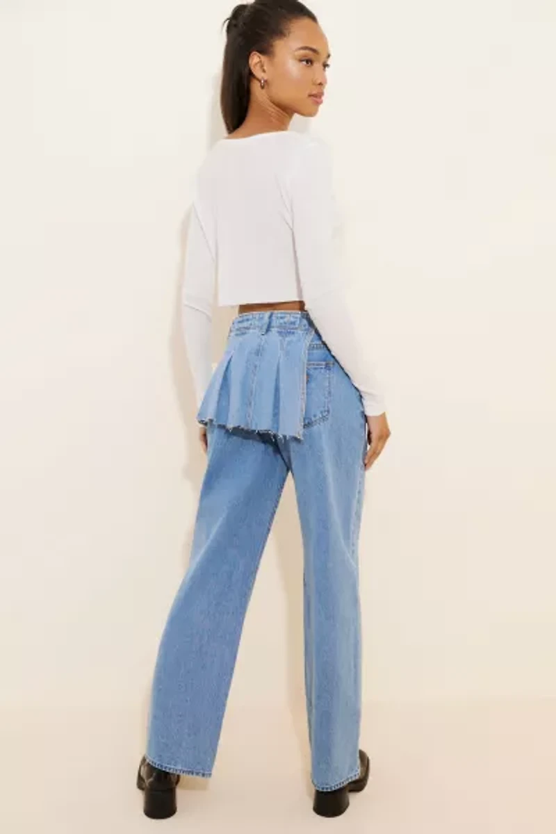 Abrand Jeans 95 Baggy Mid-Rise Skirt