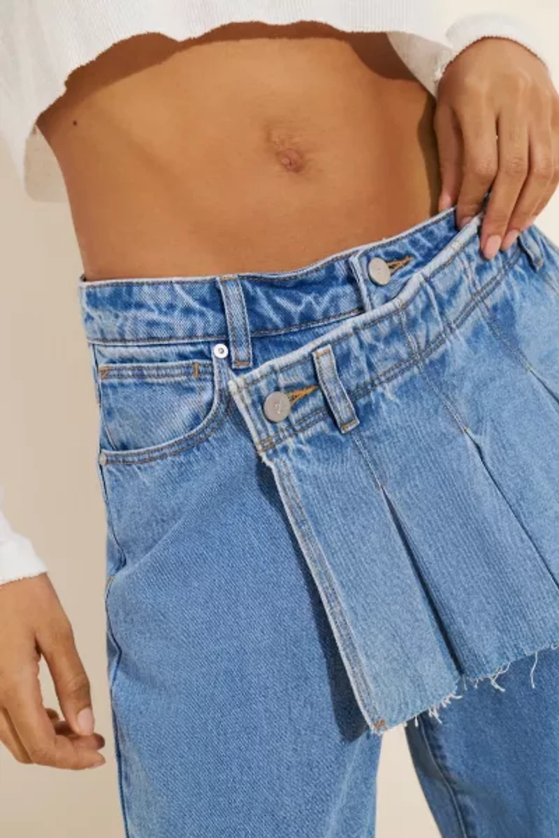 Abrand Jeans 95 Baggy Mid-Rise Skirt