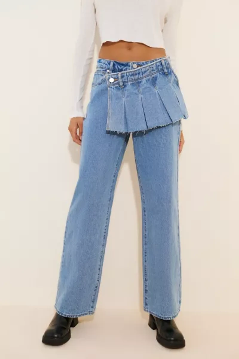 Abrand Jeans 95 Baggy Mid-Rise Skirt