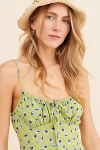 Kamaryn Tie-Front Mini Dress