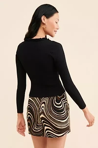 Motel Pelmo 70's Ripple Mini Skirt