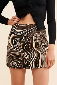 Motel Pelmo 70's Ripple Mini Skirt